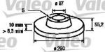 Valeo 186469 тормозной диск на MERCEDES-BENZ C-CLASS (W203)