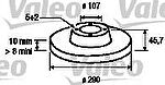 Valeo 186504 тормозной диск на SUZUKI SAMURAI (SJ)