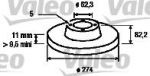 Valeo 186718 тормозной диск на RENAULT LAGUNA II (BG0/1_)