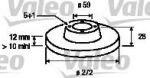Valeo 186724 тормозной диск на PEUGEOT 807 (E)