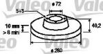 Valeo 186851 тормозной диск на MAZDA 6 (GH)