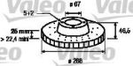 Valeo 186864 тормозной диск на MERCEDES-BENZ CLK (C208)