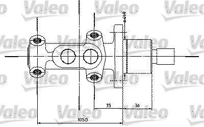 Valeo 350821 главный тормозной цилиндр на PEUGEOT 306 (7B, N3, N5)