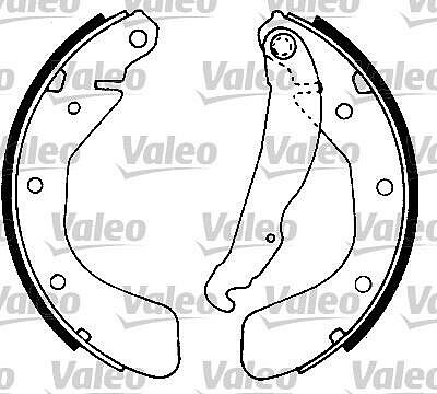 Valeo 553721 комплект тормозных колодок на OPEL ASTRA F Наклонная задняя часть (53_, 54_, 58_, 59_)