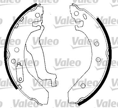 Valeo 553760 комплект тормозных колодок на HONDA CIVIC VI Hatchback (EJ, EK)