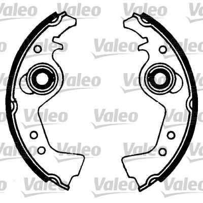 Valeo 553789 комплект тормозных колодок на FIAT PANDA (141A_)