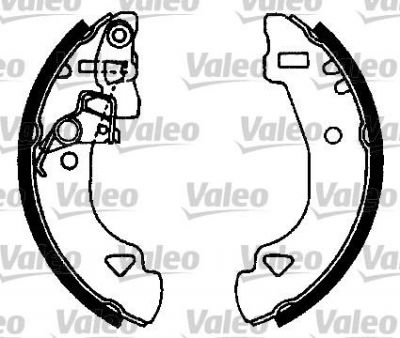 Valeo 553818 комплект тормозных колодок на FIAT UNO (146A/E)