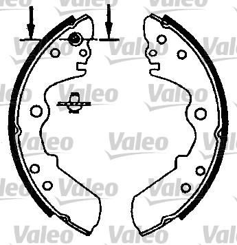 Valeo 553865 комплект тормозных колодок на OPEL CAMPO (TF_)