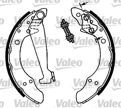 Valeo 554697 комплект тормозных колодок на VW GOLF III (1H1)