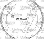 Valeo 554796 комплект тормозных колодок на OPEL ASTRA H (L48)