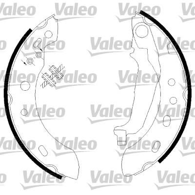 Valeo 554799 комплект тормозных колодок на NISSAN MICRA II (K11)