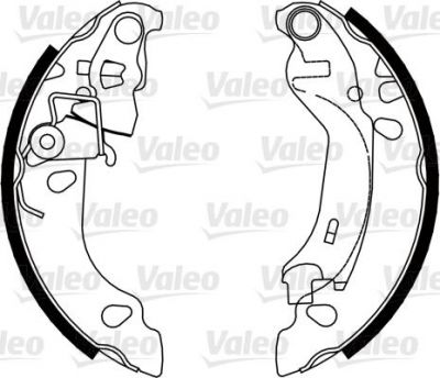 Valeo 554817 комплект тормозных колодок на FIAT PANDA (169)