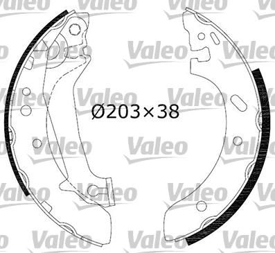 Valeo 554858 комплект тормозных колодок на FORD ESCORT VII седан (GAL, AFL)