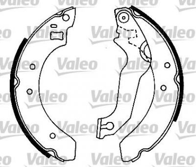 Valeo 562054 комплект тормозных колодок на FORD ORION II (AFF)