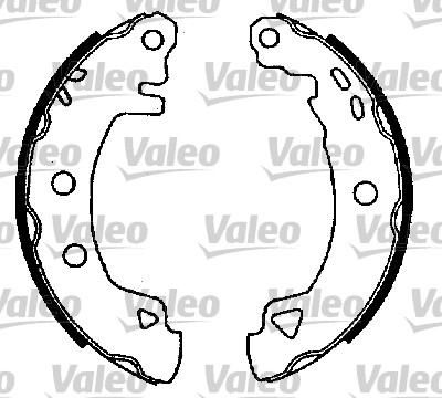 Valeo 562589 комплект тормозных колодок на FIAT MAREA (185)