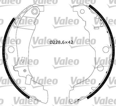 Valeo 562628 комплект тормозных колодок на PEUGEOT 406 Break (8E/F)