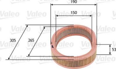 Valeo 585627 воздушный фильтр на RENAULT 9 (L42_)