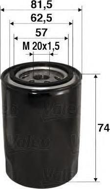 Valeo 586017 масляный фильтр на HYUNDAI ACCENT III седан (MC)