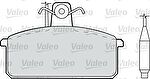 Valeo 598093 комплект тормозных колодок, дисковый тормоз на SEAT FURA (025A)