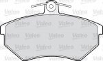 VALEO Колодки тормозные AUDI А80/VOLKSWAGEN 87>97 передние (357698151B, 598252)