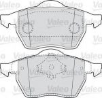 VALEO Колодки тормозные передние VW A3 Golf IV Bora SKODA OCTAVIA (1U) с датчиком (1J0698151M, 598486)