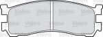 Valeo 598516 комплект тормозных колодок, дисковый тормоз на MAZDA MPV I (LV)