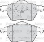 VALEO Комплект передних тормозных колодок с датчиком износа 288x25mm VAG Passat (3B3) 00-05 (4B0698151N, 598751)