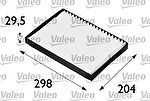 Valeo 698606 фильтр, воздух во внутренном пространстве на AUDI A6 Avant (4B5, C5)