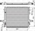 Valeo 701539 радиатор, охлаждение двигателя на VOLVO XC90 I
