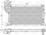 Valeo 732472 радиатор, охлаждение двигателя на MERCEDES-BENZ SPRINTER 2-t фургон (901, 902)