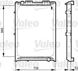Valeo 733430 радиатор, охлаждение двигателя на MAN F 2000