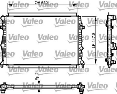 VALEO Радиатор, охлаждение двигателя (735556)