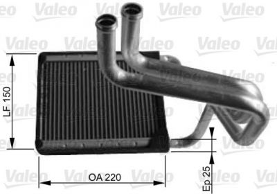 Valeo 812430 теплообменник, отопление салона на HYUNDAI i30 (FD)