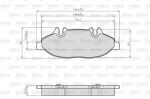 Valeo 872007 комплект тормозных колодок, дисковый тормоз на MERCEDES-BENZ VITO автобус (W639)