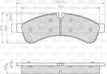 Valeo 872231 комплект тормозных колодок, дисковый тормоз на IVECO DAILY V c бортовой платформой/ходовая часть