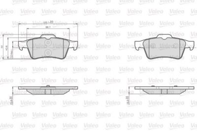 Valeo 872482 комплект тормозных колодок, дисковый тормоз на MAN TGA