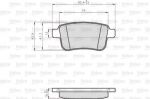 Valeo 872692 комплект тормозных колодок, дисковый тормоз на RENAULT KANGOO Express (FW0/1_)