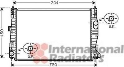 Van Wezel 01002101 радиатор, охлаждение двигателя на ALFA ROMEO 159 (939)