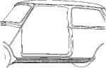 Van Wezel 0201.10 днище кузова на ROVER MINI