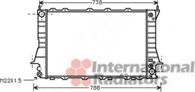 Van Wezel 03002084 радиатор, охлаждение двигателя на AUDI 100 (4A, C4)