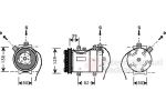 Van Wezel 0300K009 компрессор, кондиционер на AUDI 80 (8C, B4)