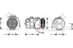 Van Wezel 0300K011 компрессор, кондиционер на SKODA SUPERB (3U4)