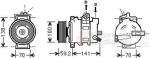 Van Wezel 0300K329 компрессор, кондиционер на AUDI A4 Avant (8K5, B8)