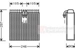 Van Wezel 0300V031 испаритель, кондиционер на AUDI A6 Avant (4B5, C5)