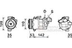 Van Wezel 0600K393 компрессор, кондиционер на 3 (E90)
