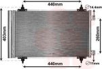 Van Wezel 09005263 конденсатор, кондиционер на PEUGEOT EXPERT Tepee (VF3V_)