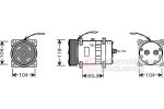 Van Wezel 0900K176 компрессор, кондиционер на PEUGEOT BOXER фургон (230L)