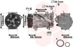 Van Wezel 0900K242 компрессор, кондиционер на CITROEN BERLINGO (B9)
