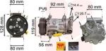 Van Wezel 0900K255 компрессор, кондиционер на PEUGEOT 208