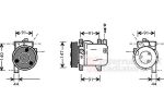 Van Wezel 1300K002 компрессор, кондиционер на NISSAN PRIMERA Traveller (WP11)